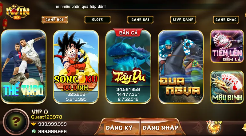 Iwin đáp ứng đầy đủ các tiêu chí của một cổng game 5*